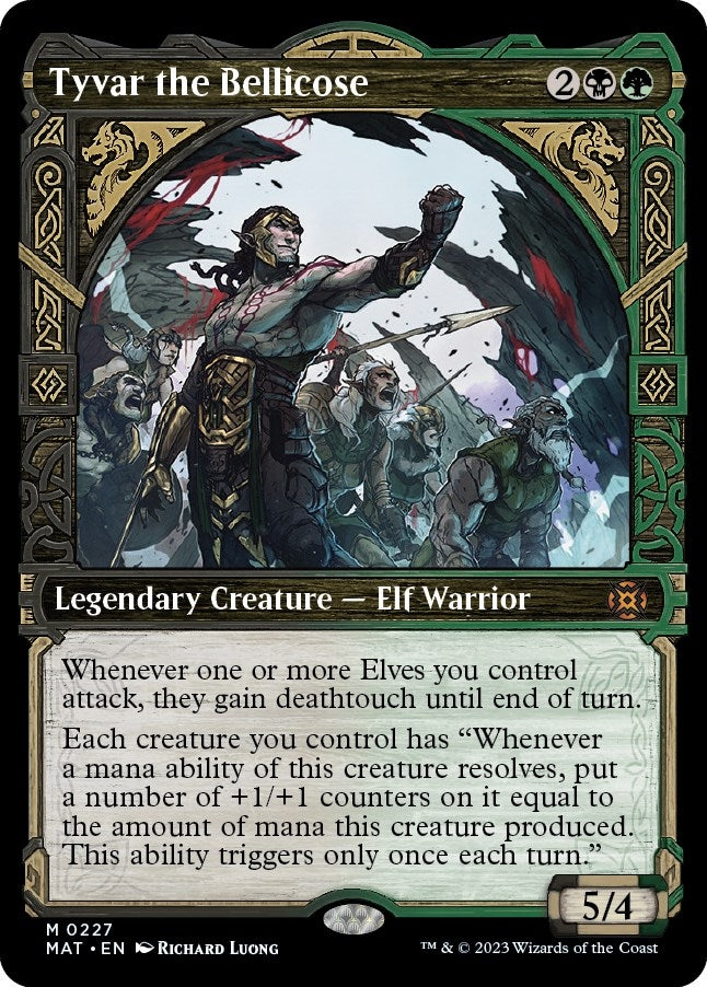 Image for Tyvar the Bellicose (Halo Foil) (March of the Machine: The Aftermath) (227) - Magic: The Gathering