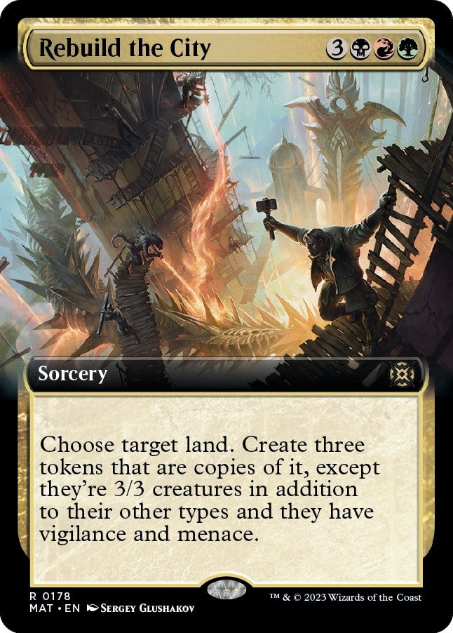 Image for Rebuild the City (Extended Art) (March of the Machine: The Aftermath) (178) - Magic: The Gathering