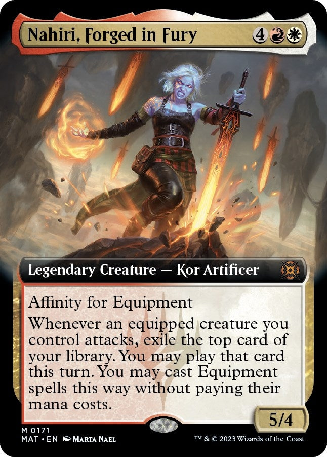 Image for Nahiri, Forged in Fury (Extended Art) (March of the Machine: The Aftermath) (171) - Magic: The Gathering