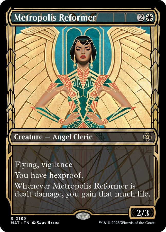 Image for Metropolis Reformer (Halo Foil) (March of the Machine: The Aftermath) (189) - Magic: The Gathering