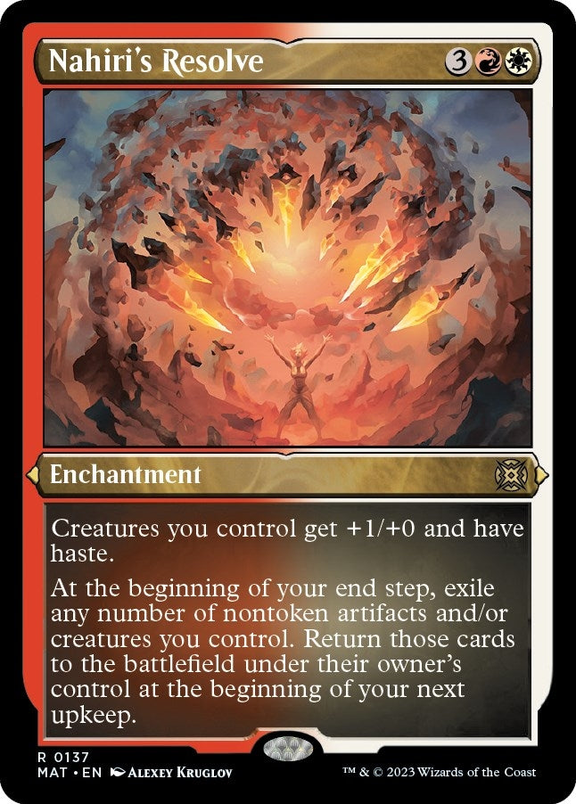 Image for Nahiri's Resolve (Foil Etched) (March of the Machine: The Aftermath) (137) - Magic: The Gathering