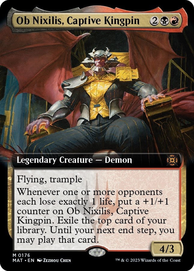 Image for Ob Nixilis, Captive Kingpin (Extended Art) (March of the Machine: The Aftermath) (176) - Magic: The Gathering