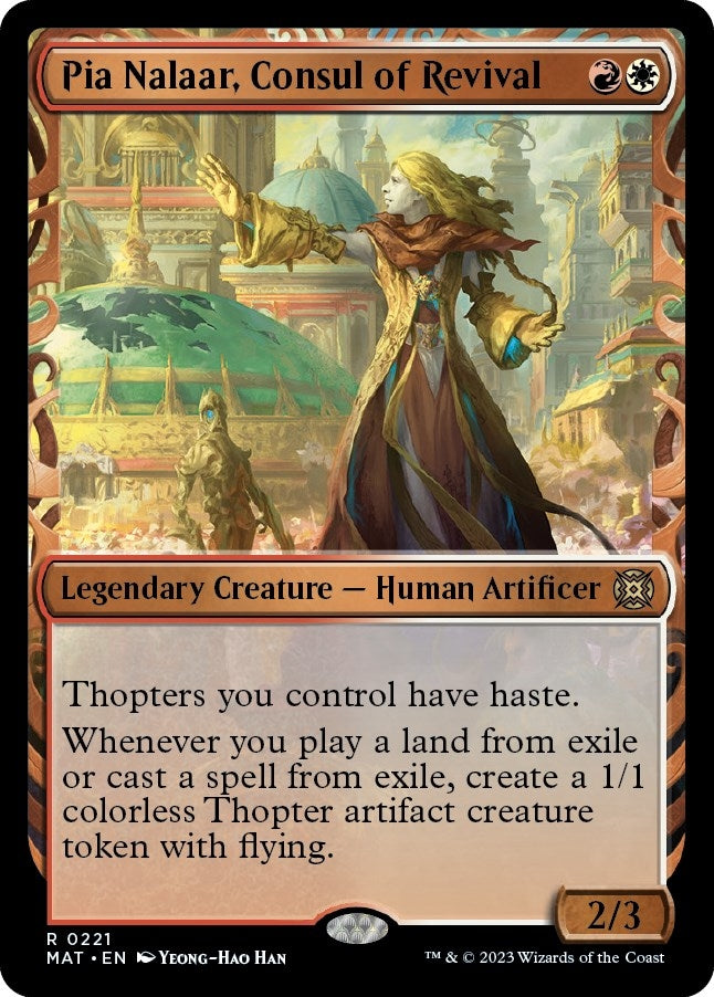 Image for Pia Nalaar, Consul of Revival (Halo Foil) (March of the Machine: The Aftermath) (221) - Magic: The Gathering