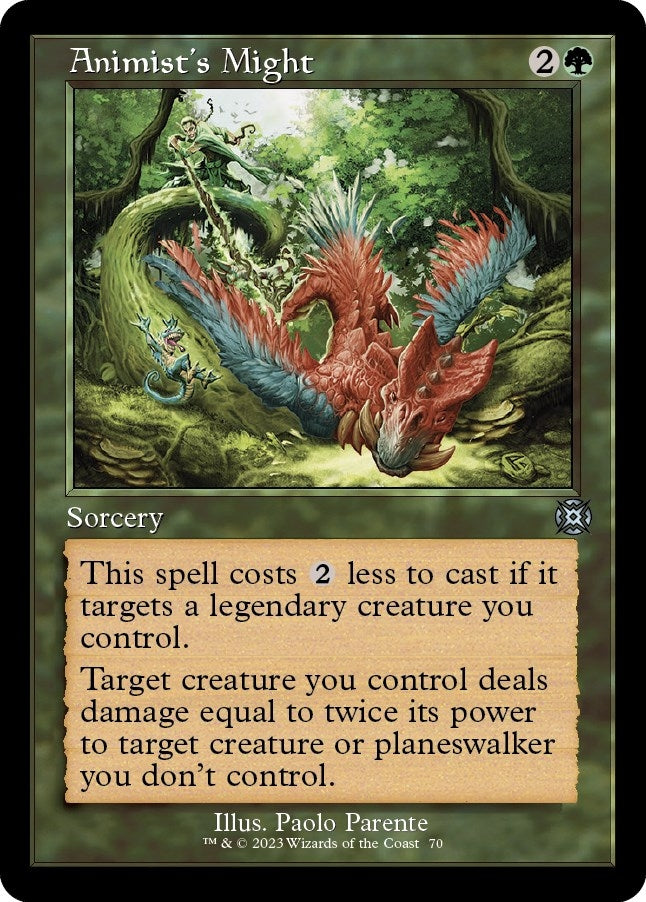 Image for Animist's Might (Retro Frame) (March of the Machine: The Aftermath) (70) - Magic: The Gathering