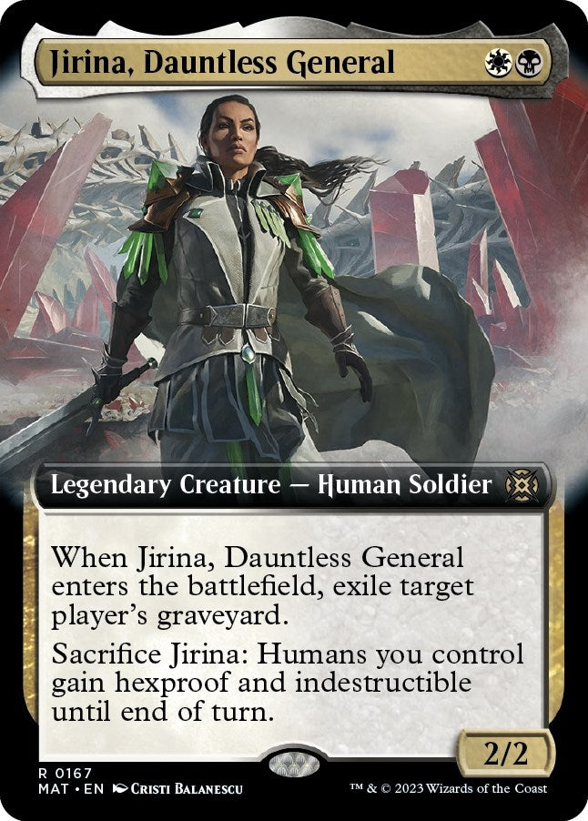 Image for Jirina, Dauntless General (Extended Art) (March of the Machine: The Aftermath) (167) - Magic: The Gathering