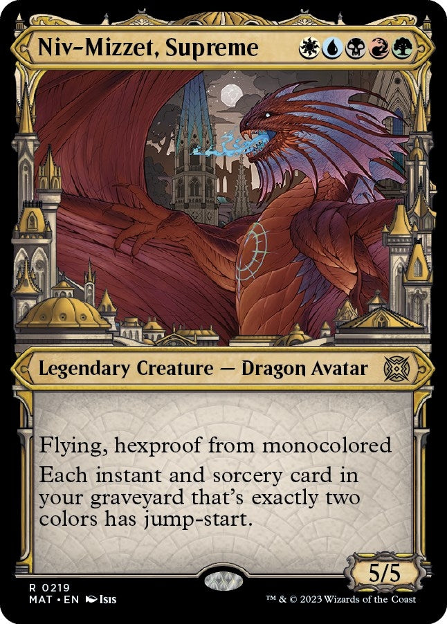 Image for Niv-Mizzet, Supreme (Halo Foil) (March of the Machine: The Aftermath) (219) - Magic: The Gathering