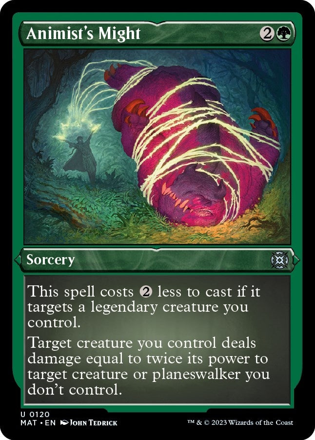 Image for Animist's Might (Foil Etched) (March of the Machine: The Aftermath) (120) - Magic: The Gathering