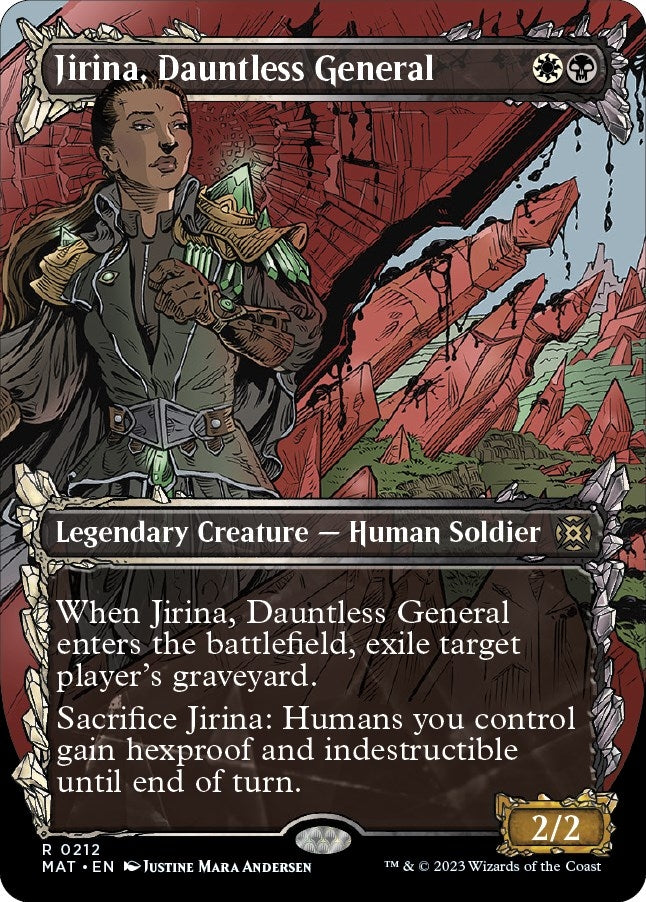 Image for Jirina, Dauntless General (Halo Foil) (March of the Machine: The Aftermath) (212) - Magic: The Gathering