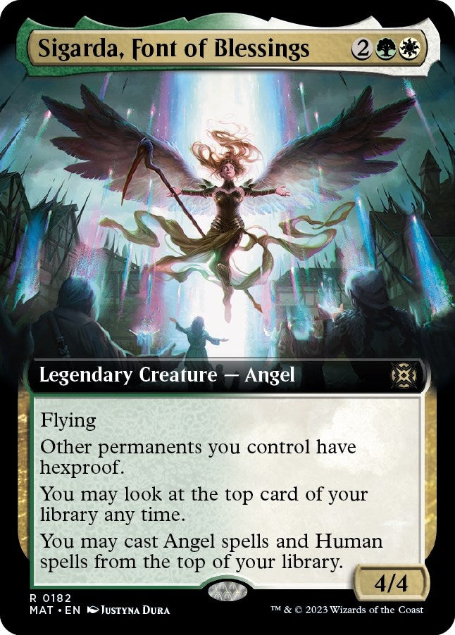 Image for Sigarda, Font of Blessings (Extended Art) (March of the Machine: The Aftermath) (182) - Magic: The Gathering