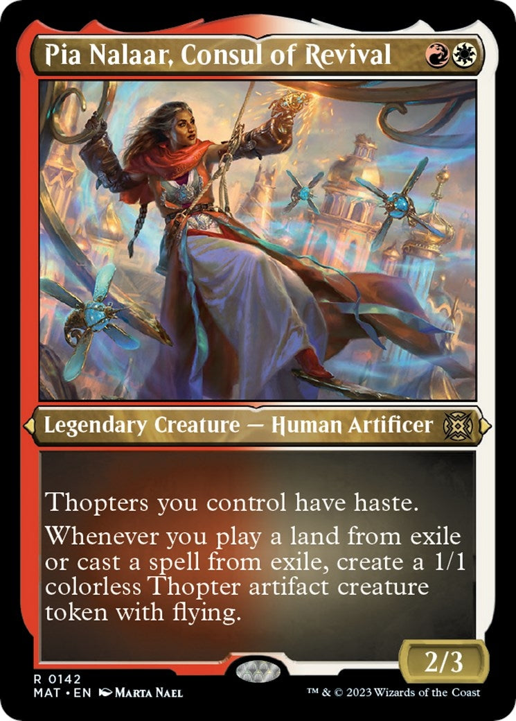 Image for Pia Nalaar, Consul of Revival (Foil Etched) (March of the Machine: The Aftermath) (142) - Magic: The Gathering