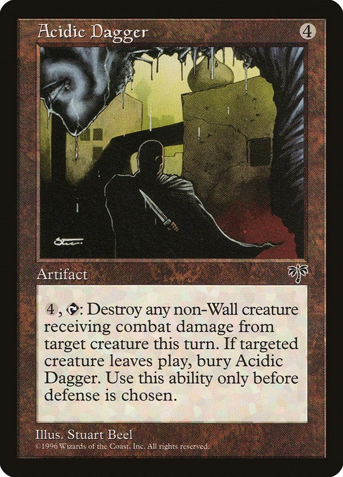 Image for Acidic Dagger (Mirage) - Magic: The Gathering