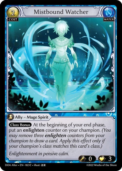 Image for Mistbound Watcher (Dawn of Ashes Alter Edition) (182) - Grand Archive TCG