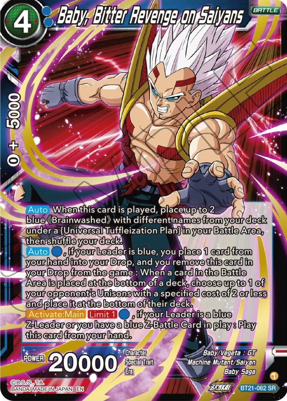Image for Baby, Bitter Revenge on Saiyans (Wild Resurgence) (BT21-062) - Dragon Ball Super: Masters