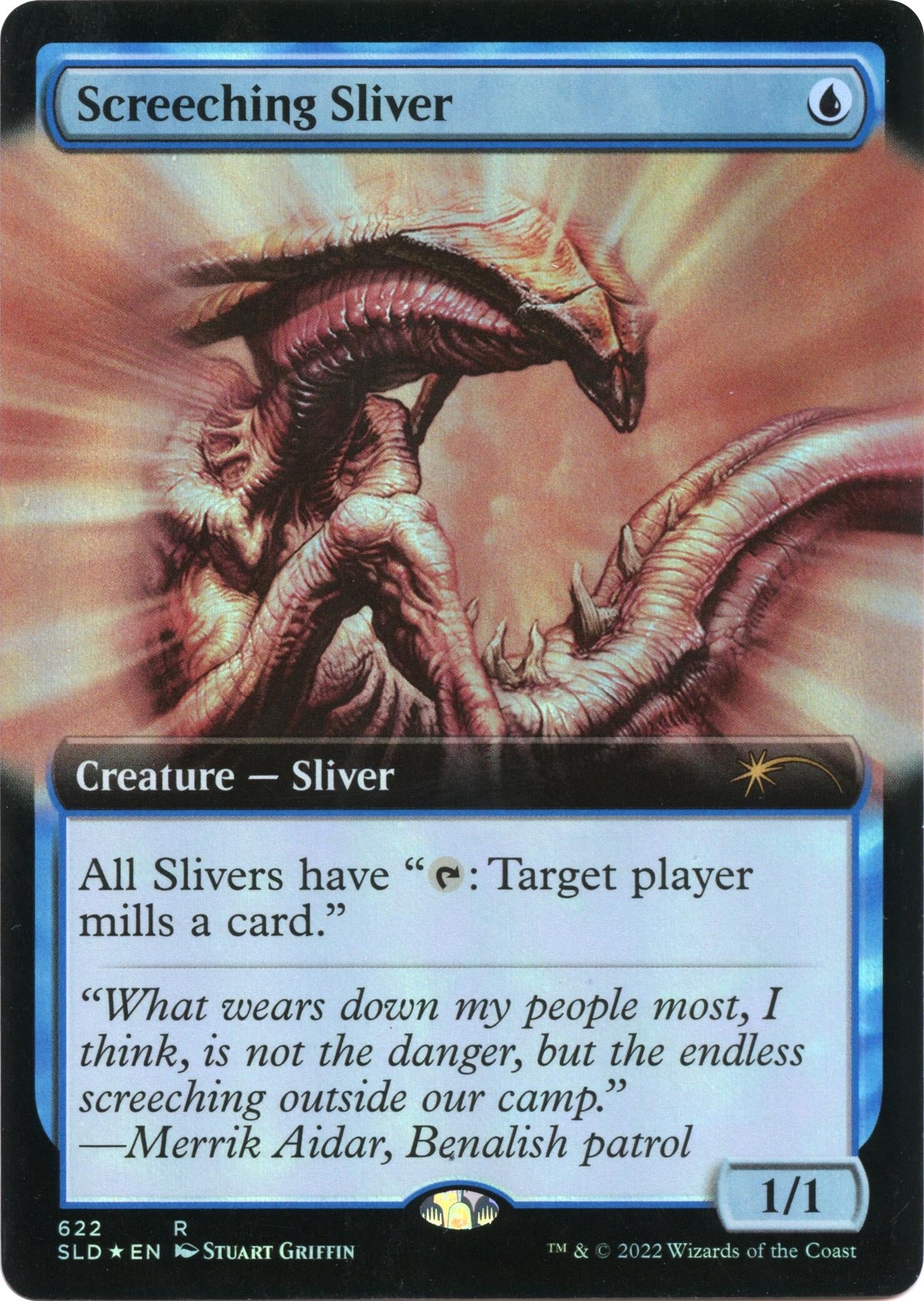 Image for Screeching Sliver (Extended Art) (Secret Lair Drop Series) (622) - Magic: The Gathering