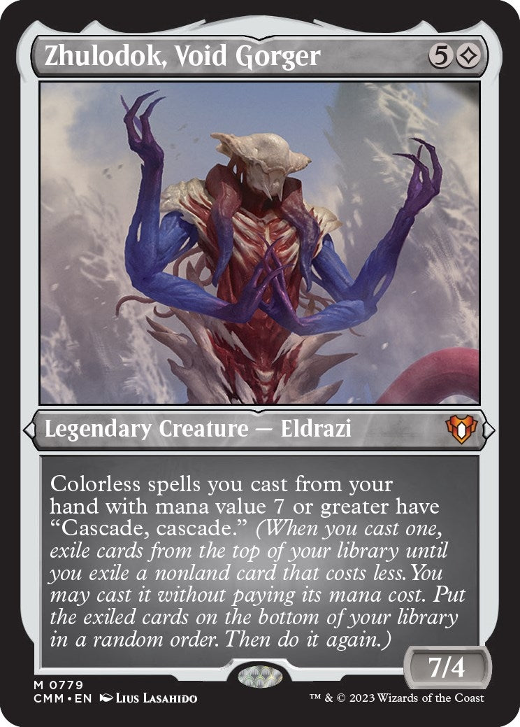 Image for Zhulodok, Void Gorger (Display Commander) (Foil Etched) - Thick Stock (Commander Masters) (779) - Magic: The Gathering