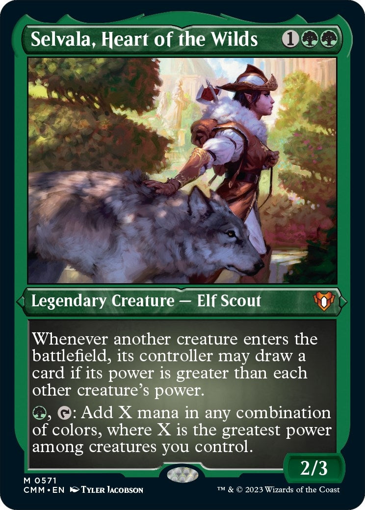 Image for Selvala, Heart of the Wilds (Foil Etched) (Commander Masters) (571) - Magic: The Gathering