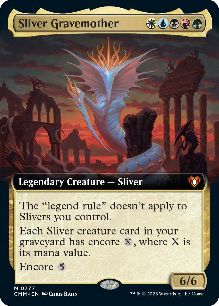 Image for Sliver Gravemother (Extended Art) (Commander Masters) (777) - Magic: The Gathering