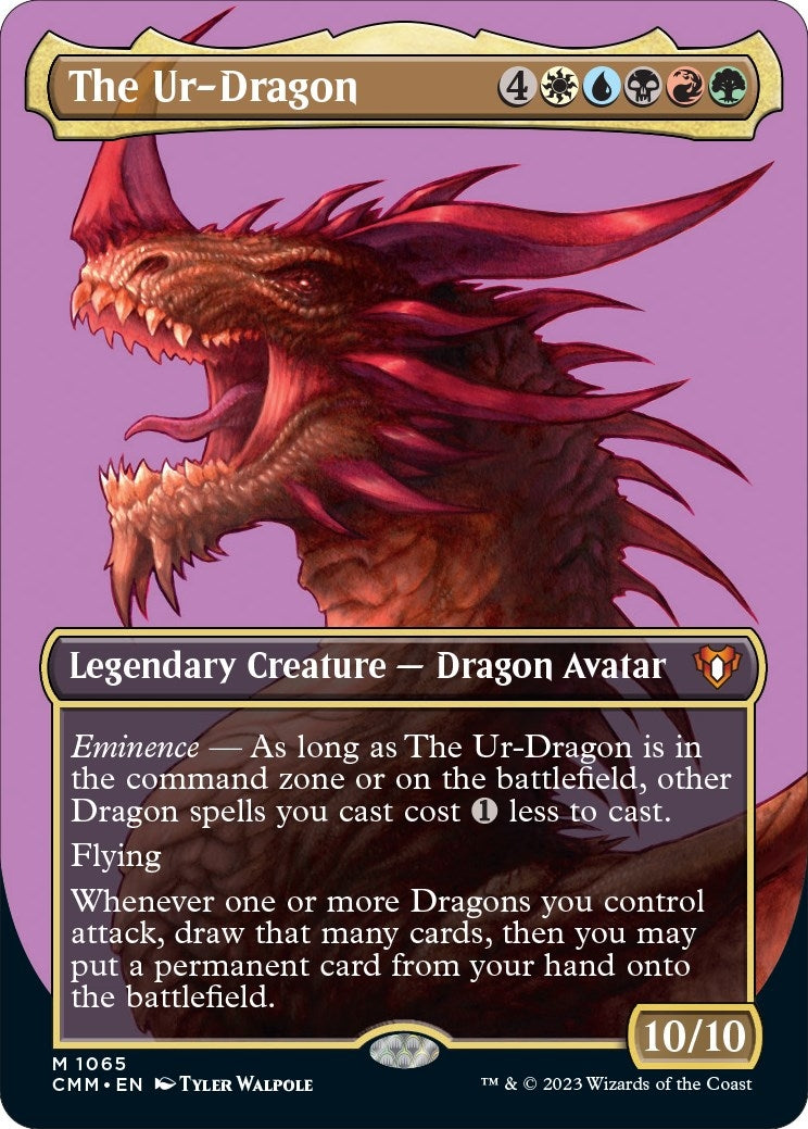 Image for The Ur-Dragon (Textured Foil) (Commander Masters) (1065) - Magic: The Gathering