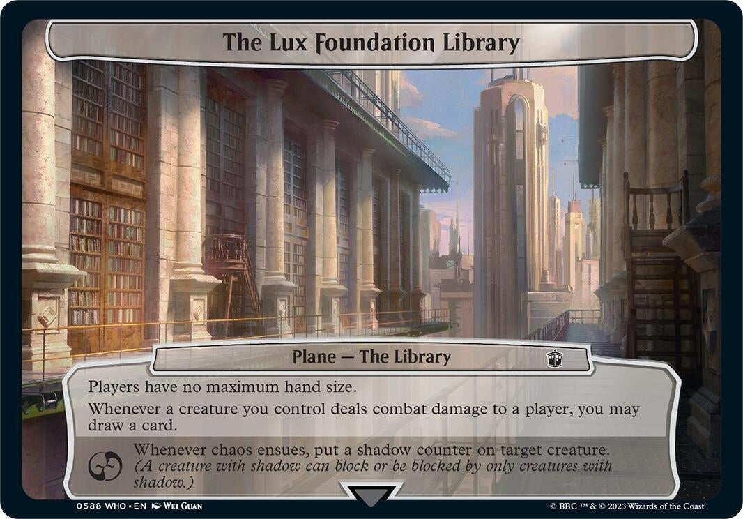 Image for The Lux Foundation Library (Planechase: Universes Beyond: Doctor Who) (588) - Magic: The Gathering
