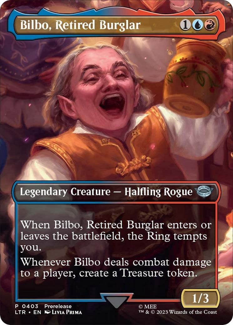 Image for Bilbo, Retired Burglar (Borderless) (Universes Beyond: The Lord of the Rings: Tales of Middle-earth) (403) - Magic: The Gathering