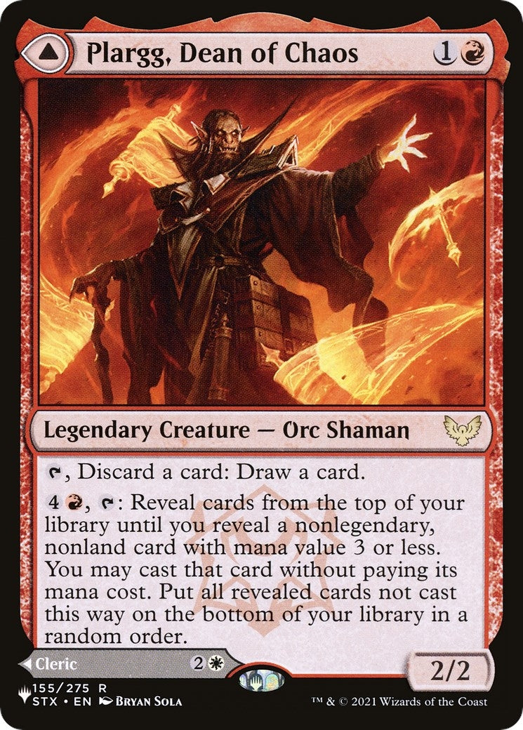 Image for Plargg, Dean of Chaos (The List Reprints) (155) - Magic: The Gathering
