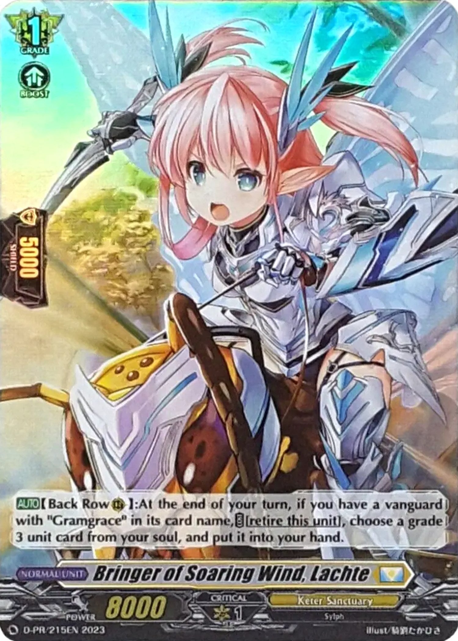 Image for Bringer of Soaring Wind, Lachte (Foil) (D Promo Cards) (D-PR/215EN) - Cardfight Vanguard