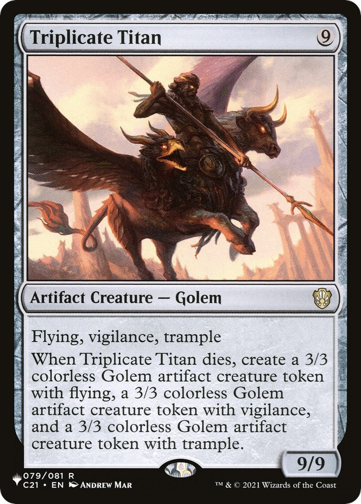 Image for Triplicate Titan (The List Reprints) (79) - Magic: The Gathering