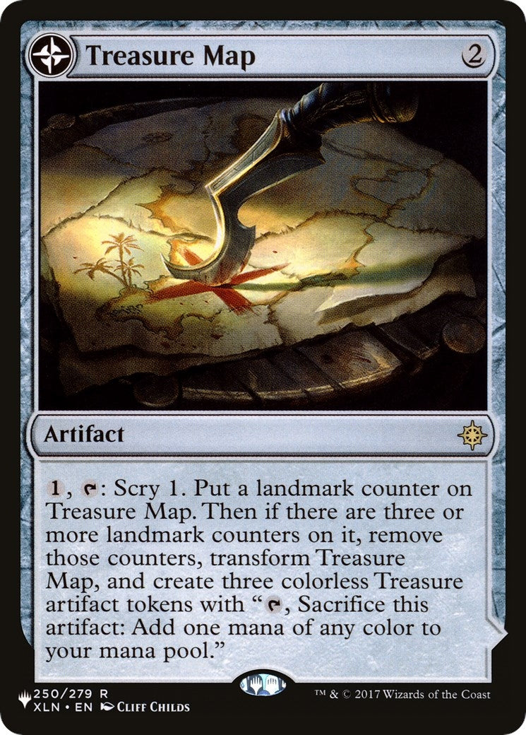 Image for Treasure Map (The List Reprints) (250) - Magic: The Gathering