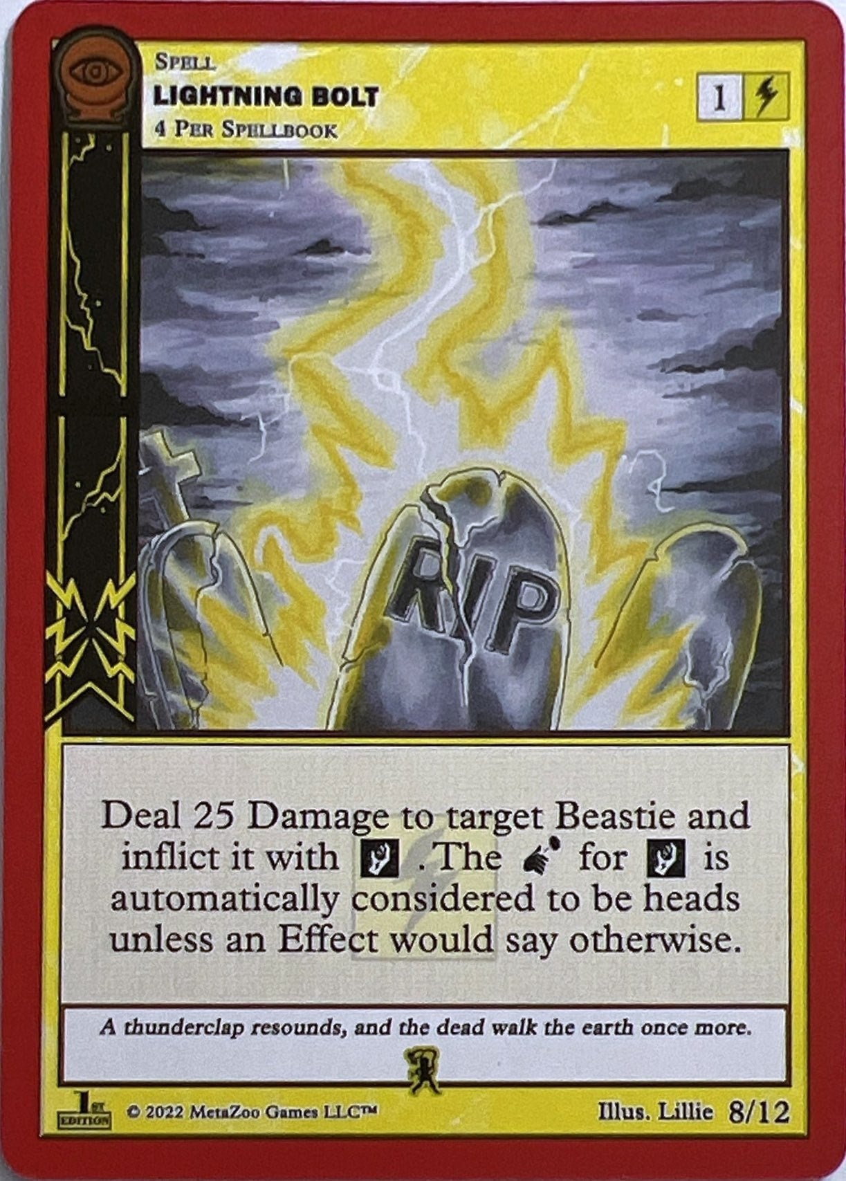 Image for Lightning Bolt (Seance: First Edition Release Event Deck) (8/12) - MetaZoo