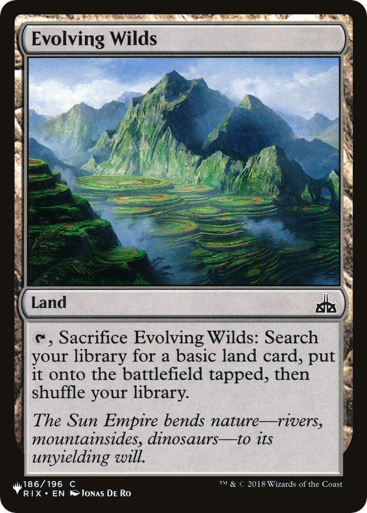 Image for Evolving Wilds (RIX) (The List Reprints) (186) - Magic: The Gathering