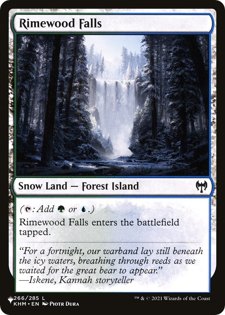Image for Rimewood Falls (The List Reprints) (266) - Magic: The Gathering