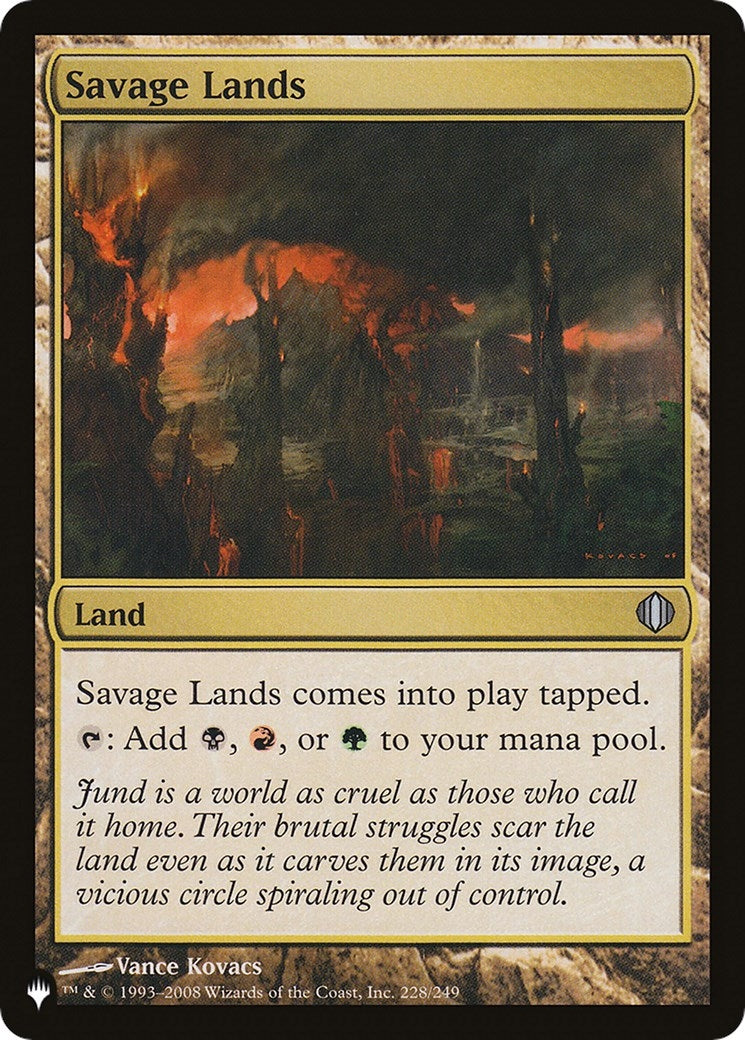 Image for Savage Lands (The List Reprints) (228) - Magic: The Gathering