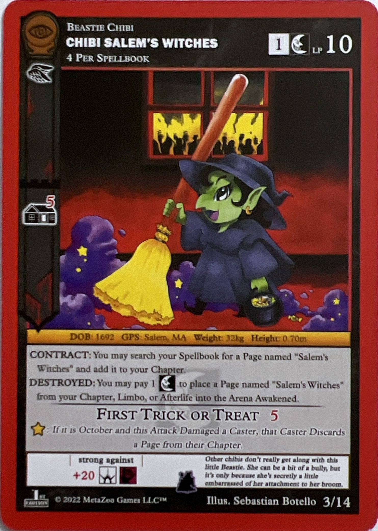 Image for Chibi Salem's Witches (Seance: First Edition Release Event Deck) (3/14) - MetaZoo