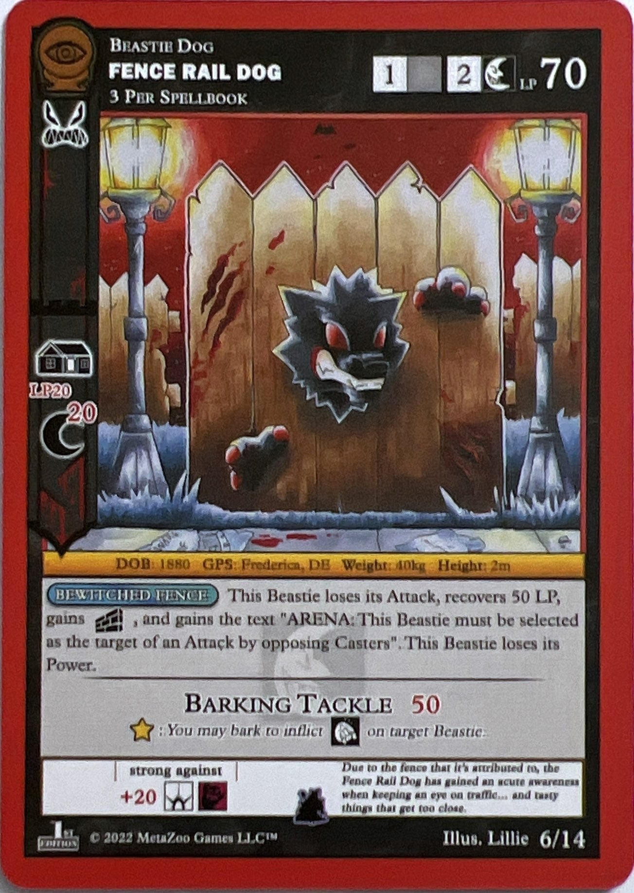 Image for Fence Rail Dog (Seance: First Edition Release Event Deck) (6/14) - MetaZoo