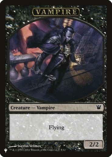 Image for Vampire // Zombie Double-sided Token (The List Reprints) (5 // 5) - Magic: The Gathering