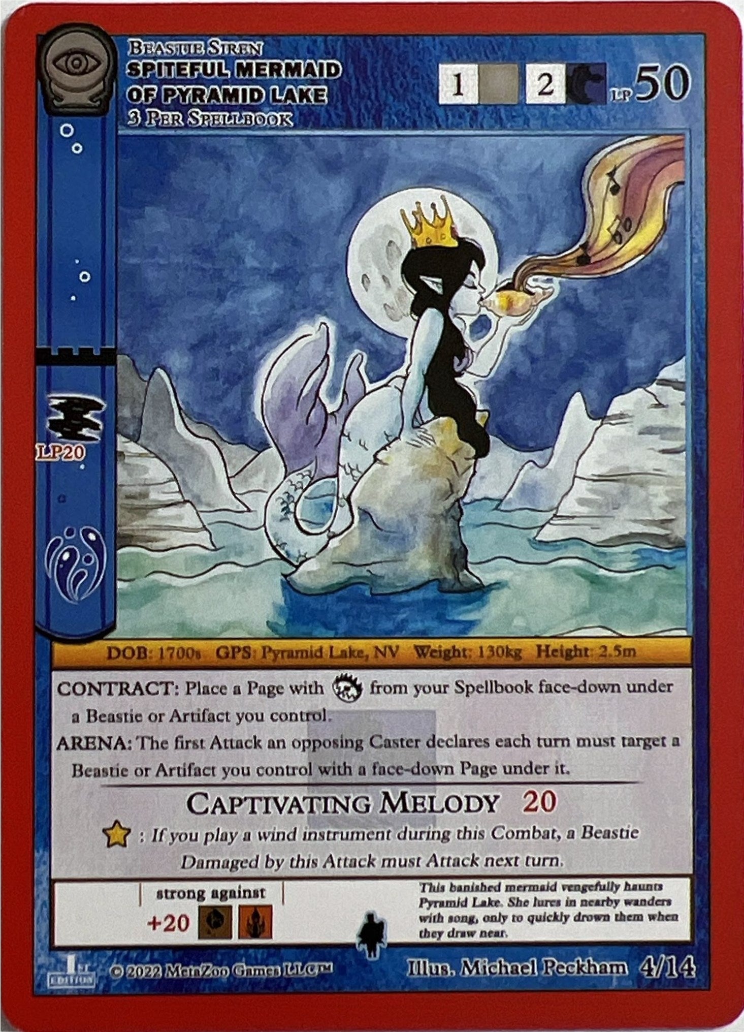 Image for Spiteful Mermaid of Pyramid Lake (Seance: First Edition Release Event Deck) (4/14) - MetaZoo