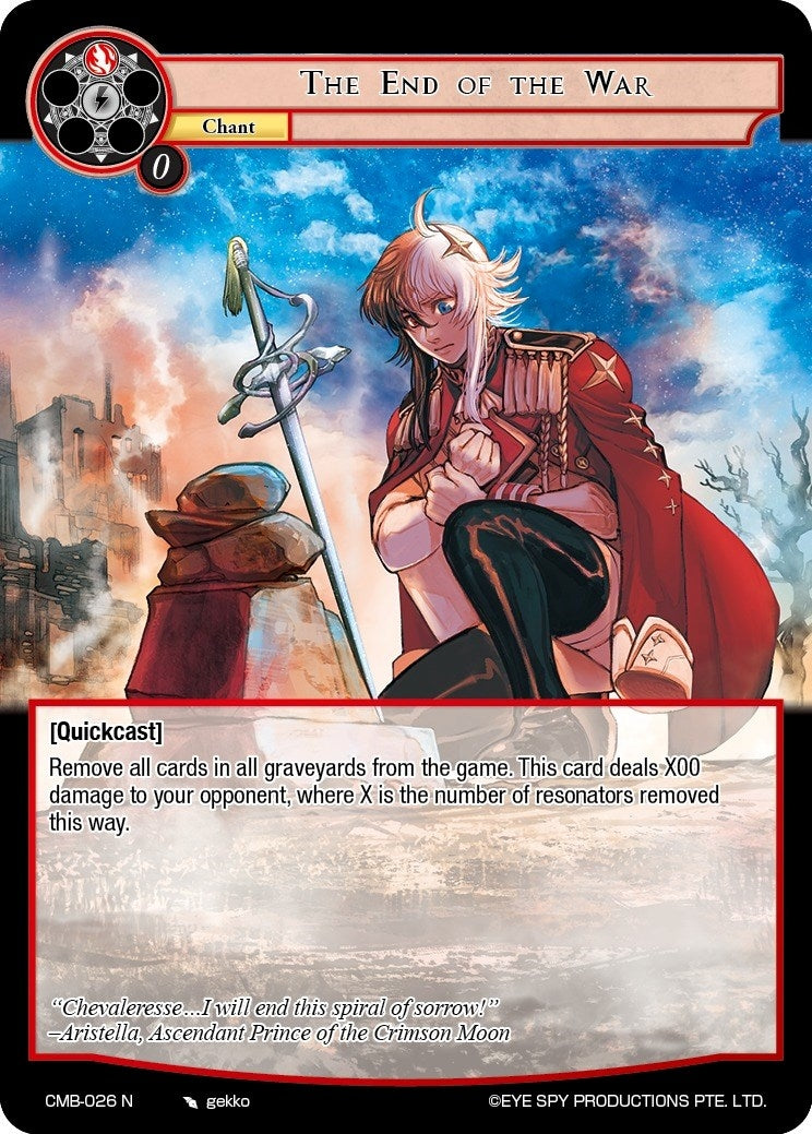 Image for The End of the War (Crimson Moon's Battleground) (CMB-026 N) - Force of Will