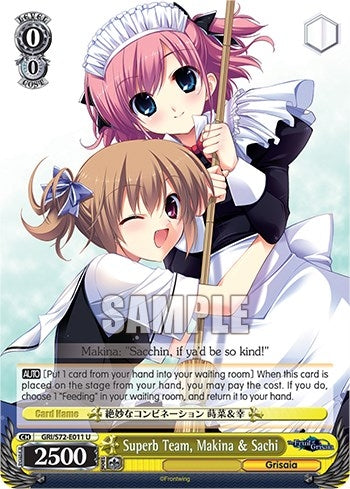 Image for Superb Team, Makina & Sachi (The Fruit of Grisaia) (GRI/S72-E011 U) - Weiss Schwarz