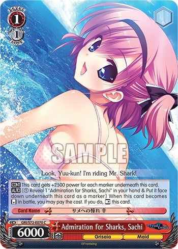 Image for Admiration for Sharks, Sachi (The Fruit of Grisaia) (GRI/S72-E070 C) - Weiss Schwarz