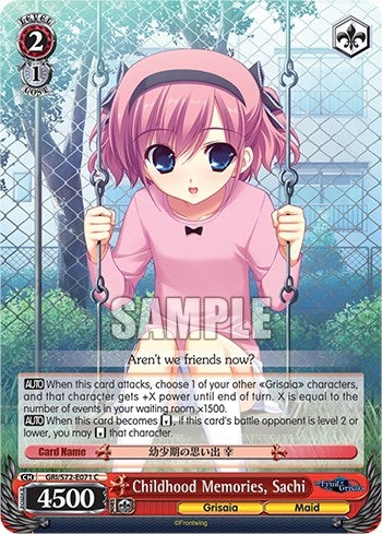 Image for Childhood Memories, Sachi (The Fruit of Grisaia) (GRI/S72-E071 C) - Weiss Schwarz