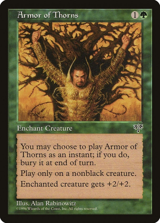Image for Armor of Thorns (Mirage) - Magic: The Gathering