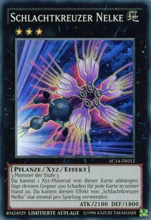 Image for Battlecruiser Dianthus (German) - Schlachtkreuzer Nelke" (Advent Calendar 2014 (Adventskalender ZEXAL-Edition)) (AC14-DE012) - YuGiOh