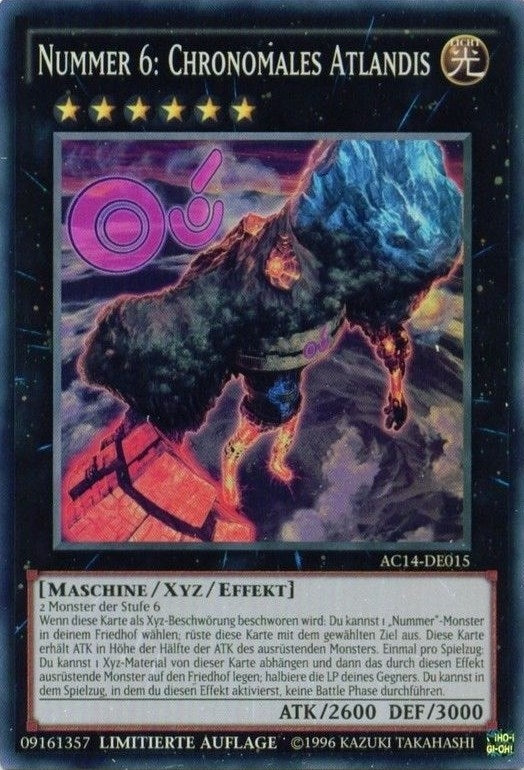 Image for Number 6: Chronomaly Atlandis (German) - "Nummer 6: Chronomales Atlandis" (Advent Calendar 2014 (Adventskalender ZEXAL-Edition)) (AC14-DE015) - YuGiOh