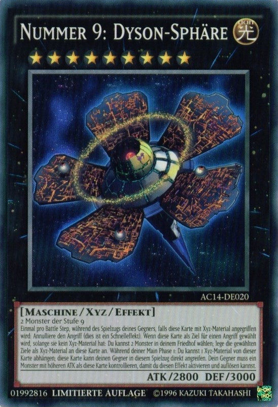 Image for Number 9: Dyson Sphere (German) - "Nummer 9: Dyson-Sphäre" (Advent Calendar 2014 (Adventskalender ZEXAL-Edition)) (AC14-DE020) - YuGiOh
