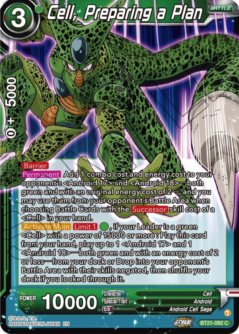 Image for Cell, Preparing a Plan (Wild Resurgence) (BT21-092) - Dragon Ball Super: Masters