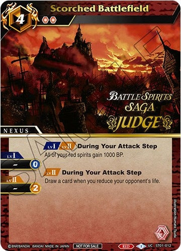 Image for Scorched Battlefield (Judge Pack Vol. 1) (Battle Spirits Saga Promo Cards) (ST01-012) - Battle Spirits Saga