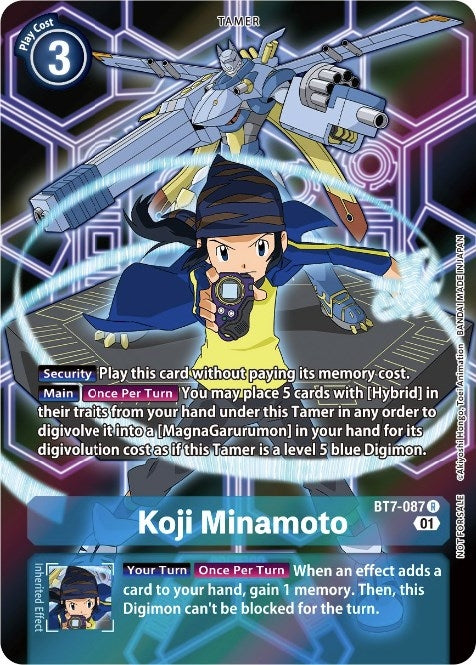Image for Koji Minamoto (D-Scanner Alternate Art) (BT07) (BT7-087 R) - Digimon Card Game