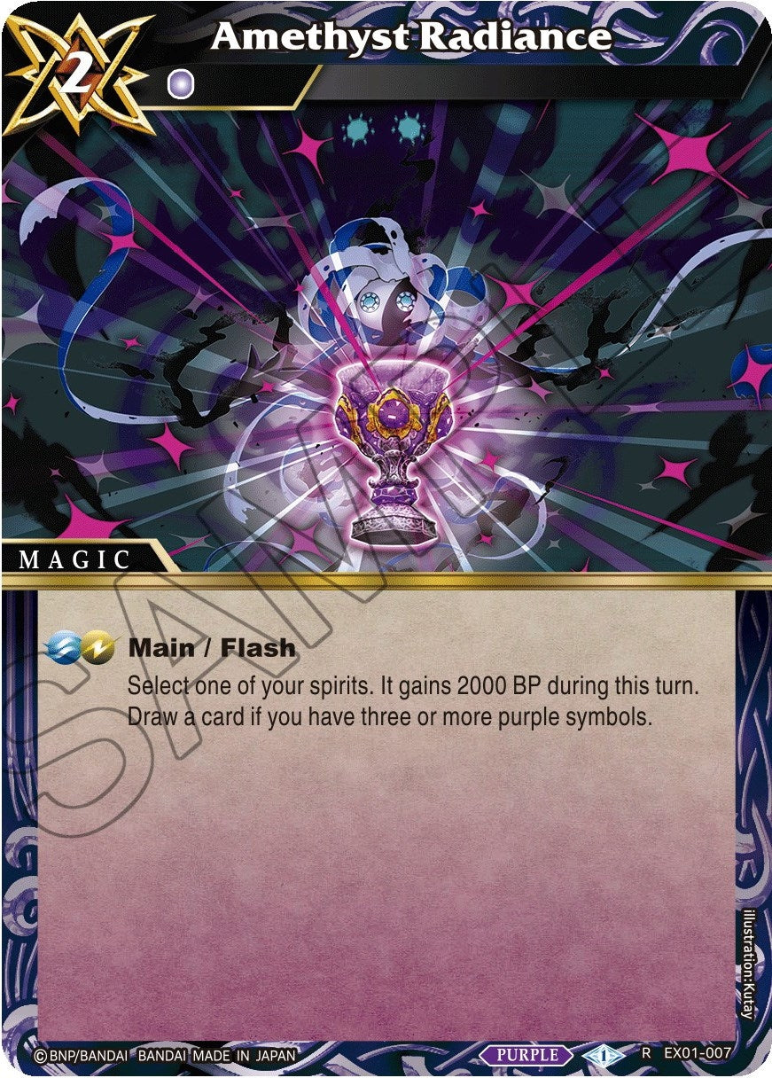 Image for Amethyst Radiance (Expansion Set 01: Elemental Spark) (EX01-007) - Battle Spirits Saga