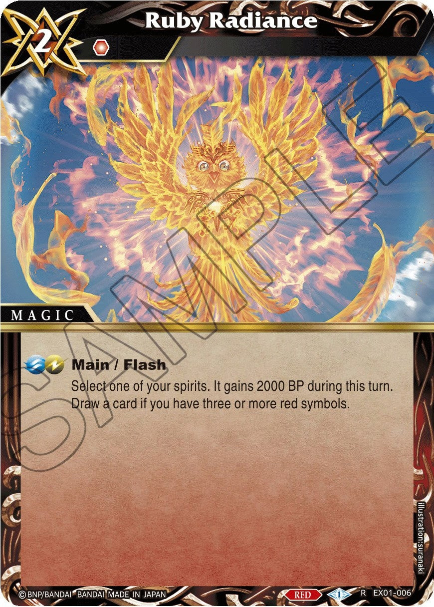 Image for Ruby Radiance (Expansion Set 01: Elemental Spark) (EX01-006) - Battle Spirits Saga