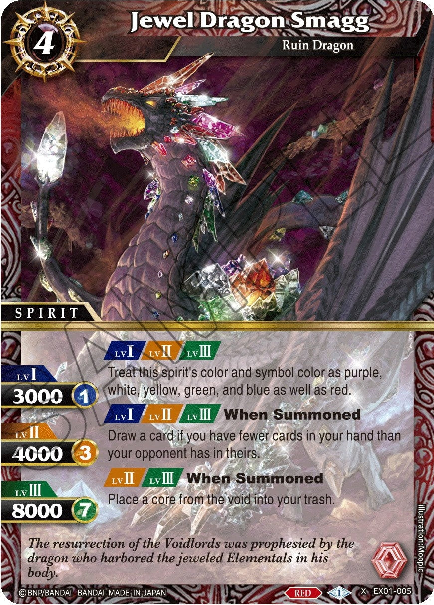 Image for Jewel Dragon Smagg (Expansion Set 01: Elemental Spark) (EX01-005) - Battle Spirits Saga